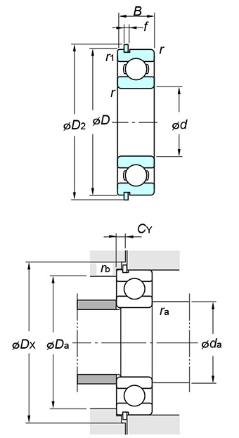 光洋 KOYO <strong class='am-text-danger'>6205</strong>NR 深沟球轴承